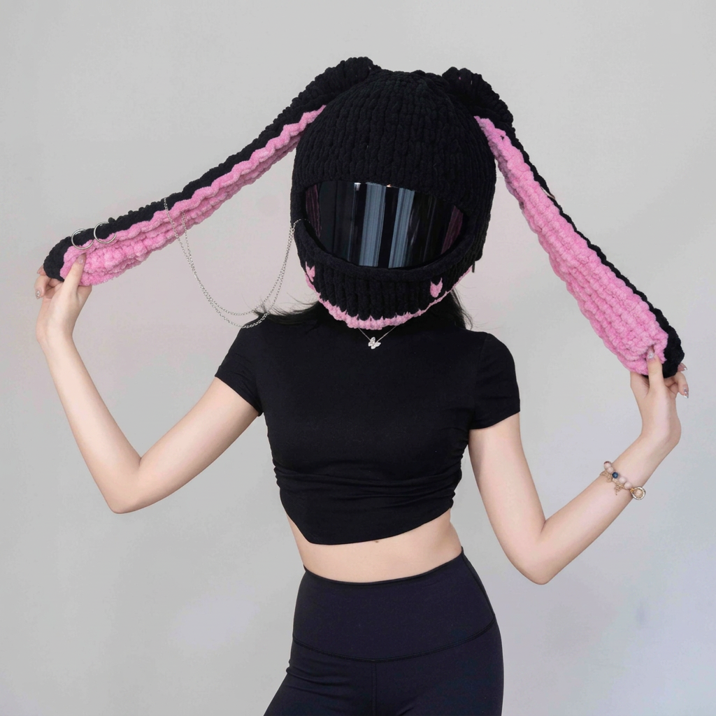 Black Pink Bunny